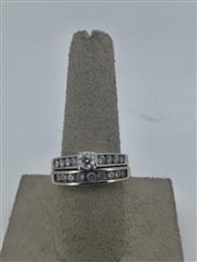 Lady's Diamond Wedding Band 19 Diamonds 2.30 Carat T.W. 14K White Gold 5.95g